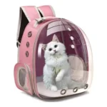 Mochila Bolsa Pet Visão Panorâmica Rosa