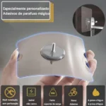 Kit 2 Suporte Shampoo uso no Banheiro de alumínio suporte organizador multiuso - Imagem 4