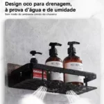 Kit 2 Suporte Shampoo uso no Banheiro de alumínio suporte organizador multiuso - Imagem 6