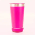 Copo térmico Inox caixa de som com bluetooth Pink