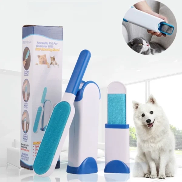 Escova Magica Tira Pelo De Animais Remove Pelos Cães Gatos