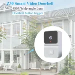 Campainha Camera Wifi Sem Fio Inteligente Interfone e Áudio - Imagem 4