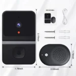 Campainha Camera Wifi Sem Fio Inteligente Interfone e Áudio - Imagem 6