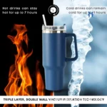 Copo Térmico Garrafa 1200ml Com Tampa e Canudo - Imagem 4