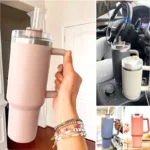 Copo Térmico Garrafa 1200ml Com Tampa e Canudo - Imagem 6