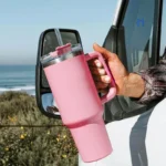 Copo Térmico Garrafa 1200ml Com Tampa e Canudo - Imagem 7