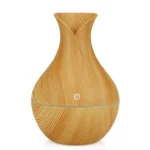Umidificador Ultrassônico Usb Madeira Difusor Aroma Tulipa 130ml