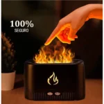 Difusor de Aroma e Umidificador De Ar Com Chama 200ML USB Ultrasonic