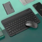 Kit Teclado E Mouse Bluetooth 5.2 Compatível Pc iPhone Android Branco - Imagem 4