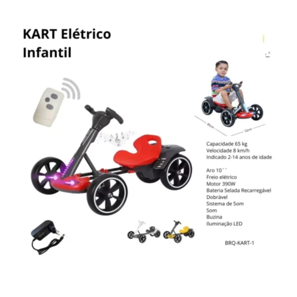 Kart Elétrico Infantil BRQ-KART-01