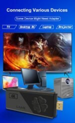 Vídeo Game Retrô 4K 64G com 10.000 Jogos, HD Display, Vídeo Game Stick para PS1/GBA/FC/MD - Imagem 7