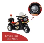 Mini Moto Infantil Elétrica Triciclo Bombeiro 2 A 5 Anos - Imagem 7