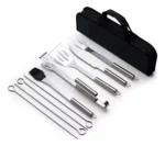 Kit De Churrasco C/ Estojo Utensilios Inox 9 Em 1 Conjunto - Imagem 8