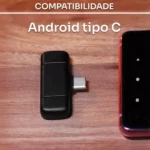 Microfone De Lapela Sem Fio Profissional Para Celular Tipo C - Imagem 9