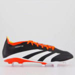 Chuteira Adidas Predator League Low Fg Campo Preta E Laranja