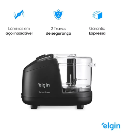 Mini Processador Elgin Turbo Press 150w Preto 110v