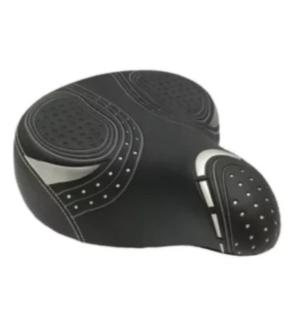 Banco Selim 2 Molas Grande Super Conforto Bike Preto Elleven