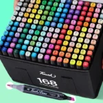 Canetas Coloridas 168 Cores marcador de duas cabeças cor à base de óleo de secagem rápidal