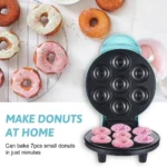 Mini Maquina De Donuts Café Da Manhã Capacidade Para 7 Mini Rosquinha Elétrica 110V Portátil - Imagem 4