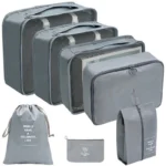 Kit 7 Peças Bolsa Cinza