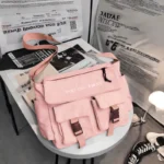 Bolsa Tiracolo Grande De Ombro Transversal De Tecido Para Viagem - Imagem 2