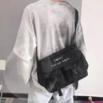 Bolsa Tiracolo Grande De Ombro Transversal De Tecido Para Viagem - Imagem 3