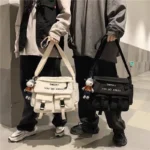 Bolsa Tiracolo Grande De Ombro Transversal De Tecido Para Viagem - Imagem 4