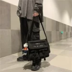 Bolsa Tiracolo Grande De Ombro Transversal De Tecido Para Viagem - Imagem 6