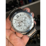 Relógio Masculino Bvlgari Iron Man Prata / Branco 2024 | 100% funcional linha Diamante
