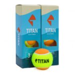 Bola de Beach Tennis Titan Laranja | Pack com 06 Bolas