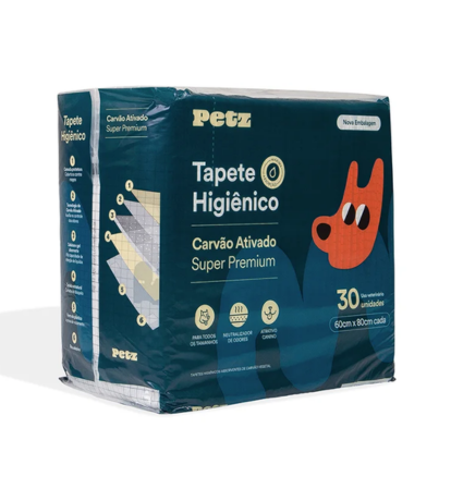 Tapete Higiênico Petz Carvão Ativado para Cães