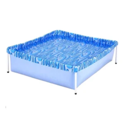 Piscina Infantil Quadrada Estrutural Pvc 400 Litros