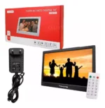 Porta Retrato Digital Som Video Controle Remoto 14 Usb Card - Imagem 4