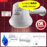 Chuveiro Maxi Ducha Ultra Lorenzetti 3200w 4600w 5500w 127v - Imagem 4