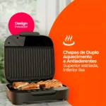 Grill Sanduicheira Misteira Elétrica Antiaderente Cadence - Imagem 9