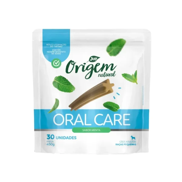 Stick Oral Raça Pequena Petisco Care Menta Cães Origem Natural 30 unidades