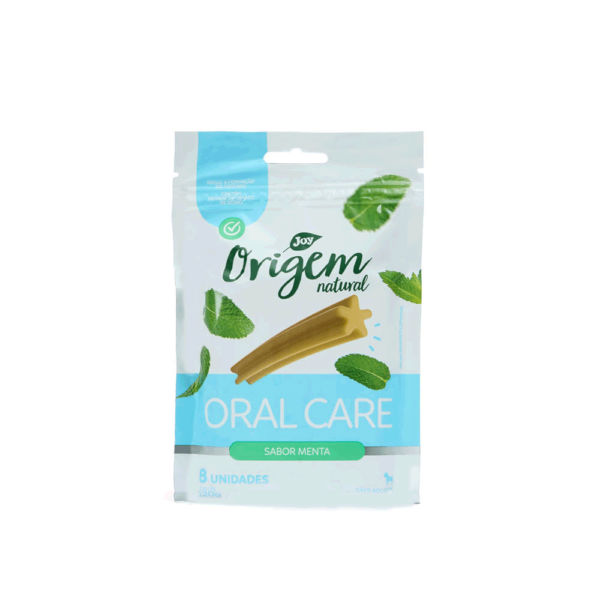 Stick Oral Raça Pequena Petisco Care Menta Cães Origem Natural 8 unidades