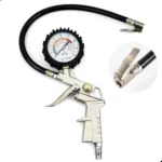 Calibrador De Pneus Pneumático Analógico Encaixe Rosca Com Manômetro 0 A 220 Lbs PSI - Imagem 3