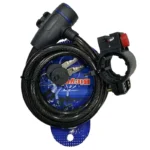 Trava Cabo De Aço Cadeado Segurança Bike Moto Espiral Anti-Roubo - Imagem 2