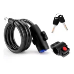 Trava Cabo De Aço Cadeado Segurança Bike Moto Espiral Anti-Roubo - Imagem 5