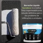 Tinta Emborrachada 12kg Impermeabilizante Eurodecor - Imagem 2