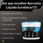 Tinta Emborrachada 12kg Impermeabilizante Eurodecor - Imagem 3