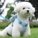Peitoral Coleira Com Guia e Bolsa Removível Para Cachorro Pet Cães Pequenos E Médios - Imagem 7