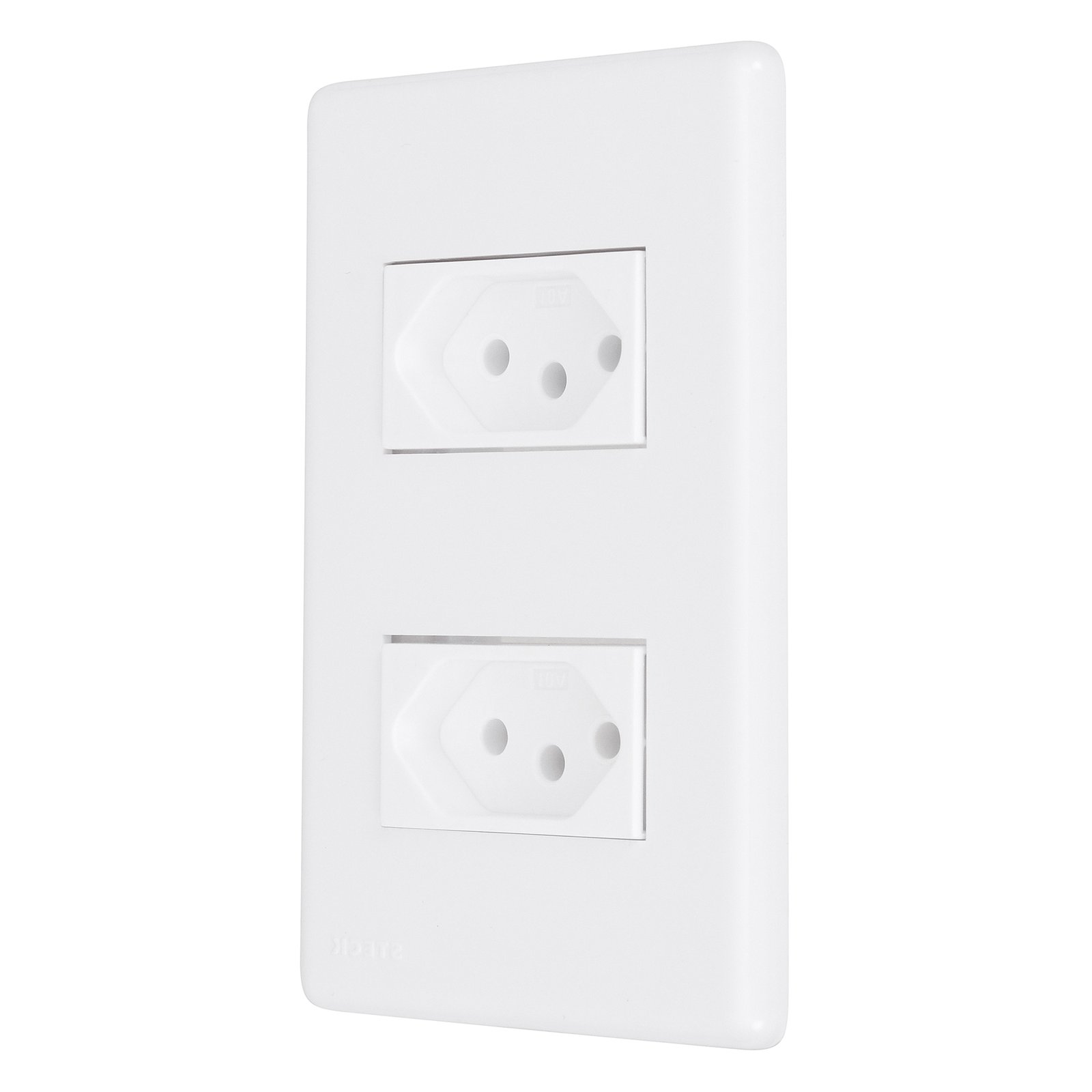 Conjunto 2 Tomadas Energia 10A 4x2 Branco Stella Steck - Imagem 7