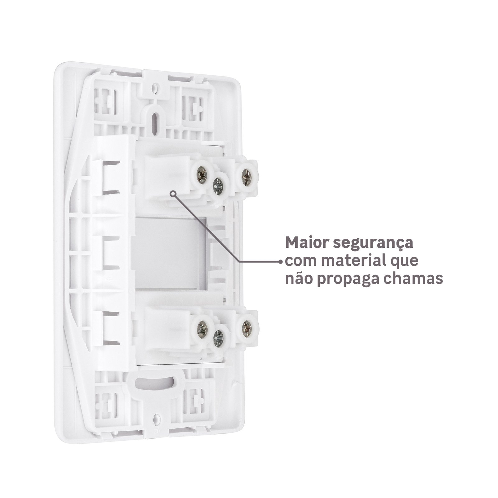 Conjunto 2 Tomadas Energia 10A 4x2 Branco Stella Steck - Imagem 6