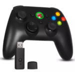 Controle Sem Fio Para Xbox 360 E Computador Recarregável Cor Preto Knup GM034