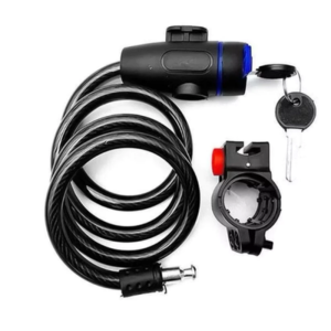 Trava Cabo De Aço Cadeado Segurança Bike Moto Espiral Anti-Roubo