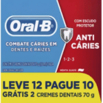 Pasta De Dentes Oral-b 1.2.3 Anticáries Creme Pacote 12 70g