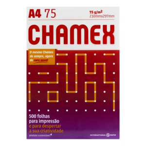 Papel A4 Sulfite Chamex 500 Folhas 75g 210x297 Cor Branco