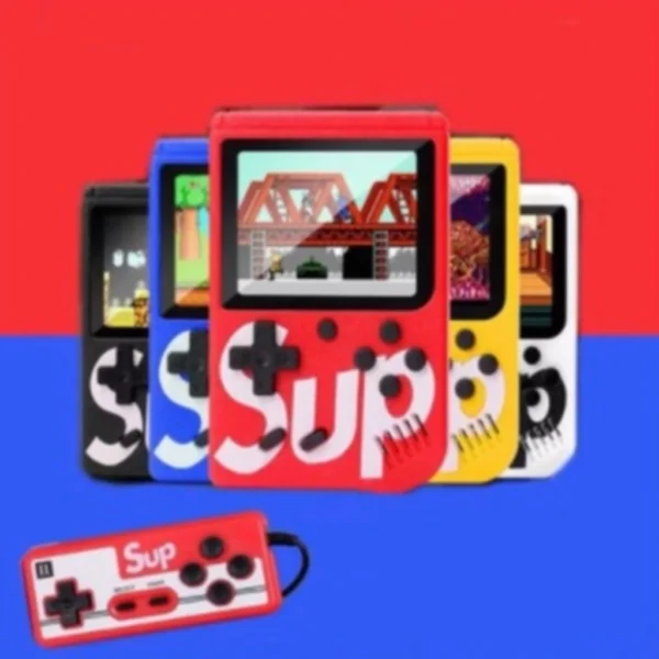 Mini Video Game Portátil Sup C/ 400 jogos + 1 Controle para 2 jogadores Console